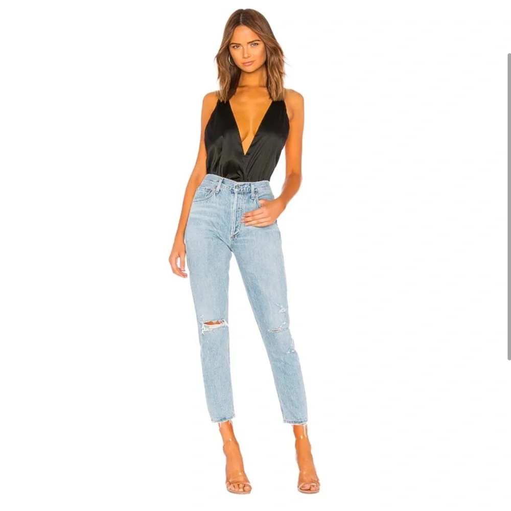 AGOLDE Jamie High Rise Classic Straight Leg Jeans - Shakedown - Size 26 EUC - Picture 1 of 4